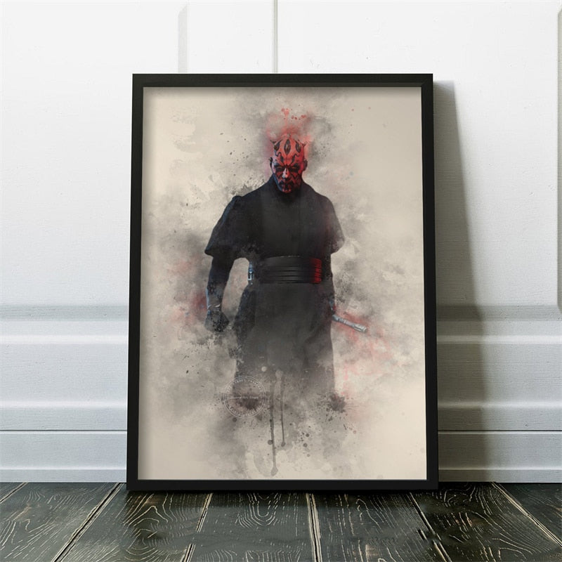 Darth Maul Starwars Canvas Poster