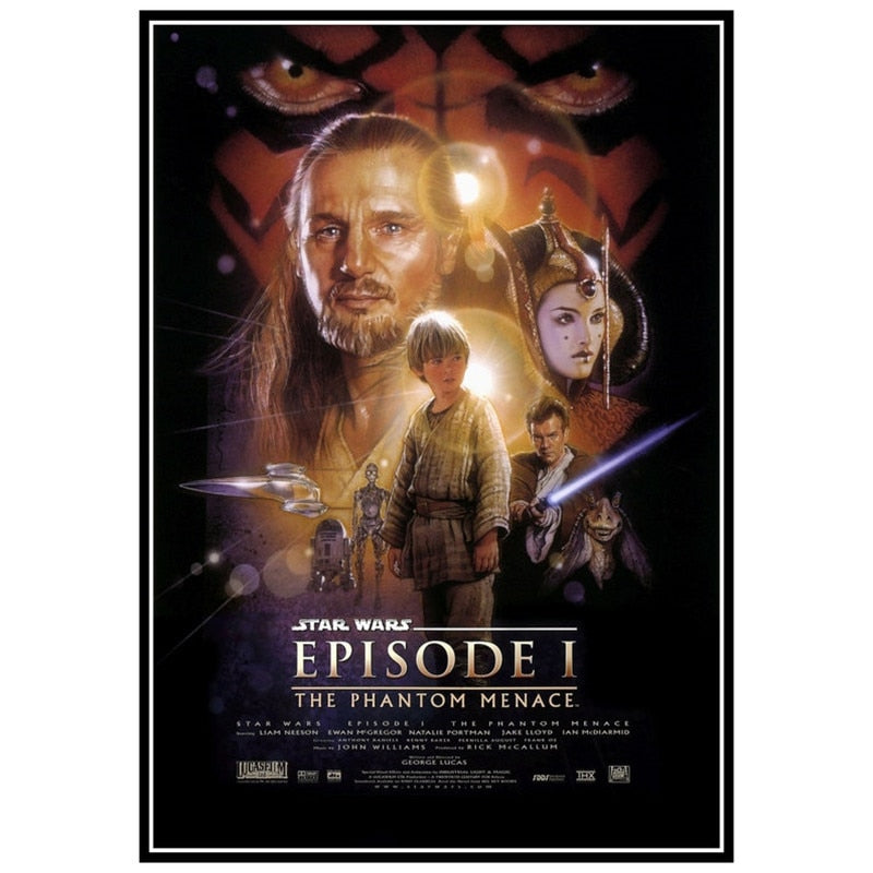 Starwars Phantom Of Menace Episode 1 Movie Poster