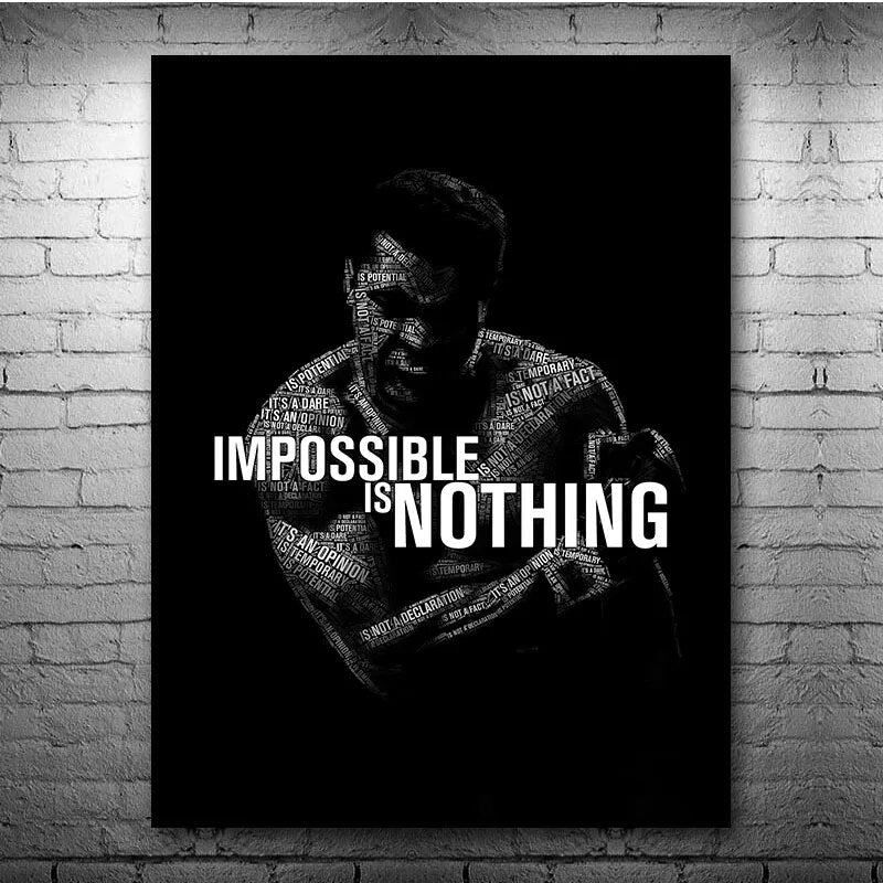 Muhammad Ali Nothing Is Impossible Poster