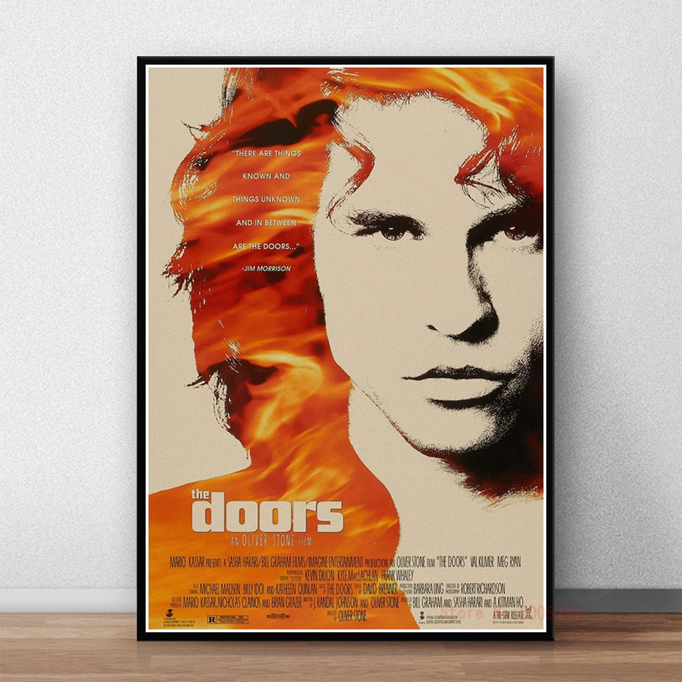 The Doors Jim Morrison Orange Rock Poster