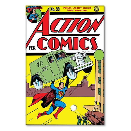 Superman Action Comics Superhero Comic Poster