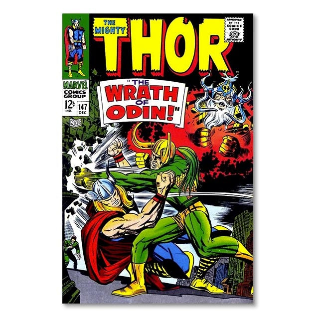 Thor Superhero Comic Poster