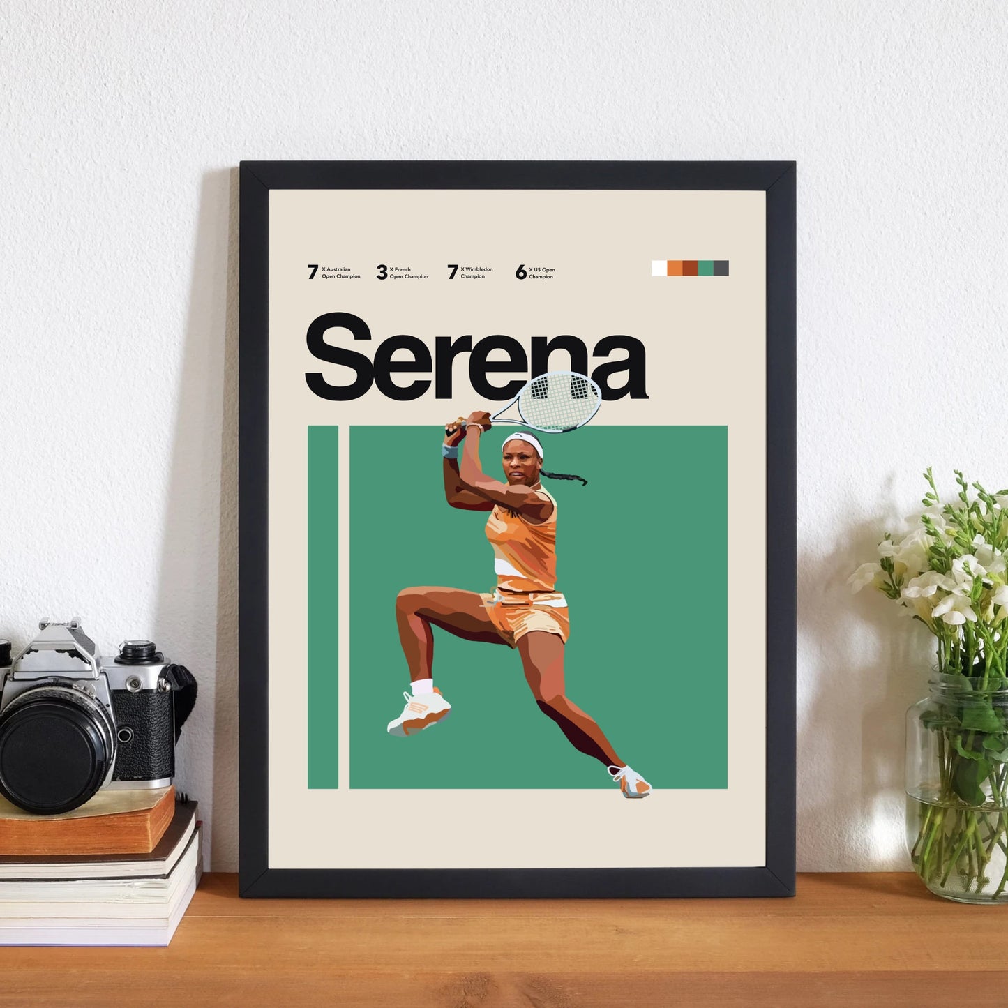 Serena Williams Tennis Minimalist Poster