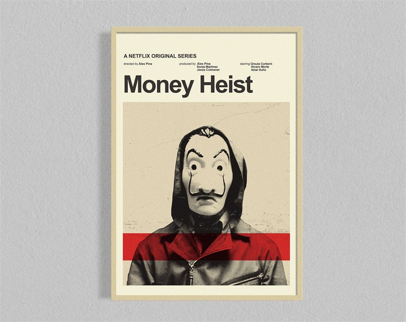 Money Heist Minimalist Wall Art Poster