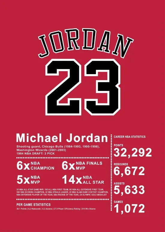 Michael Jordan Bulls Jersey Poster