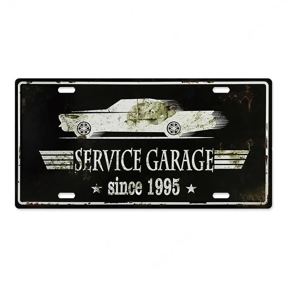 Service Garage Since 1995 Metal Sign Poster