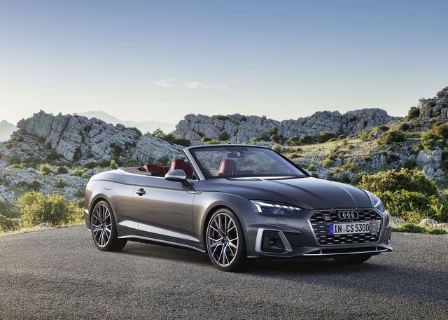 Audi Gray Convertible Poster