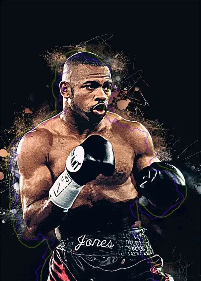 Roy Jones Jr. Painting Boxing Poster