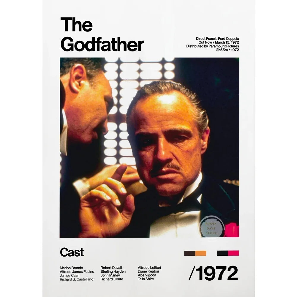 The Godfather Minimalist Movie Poster