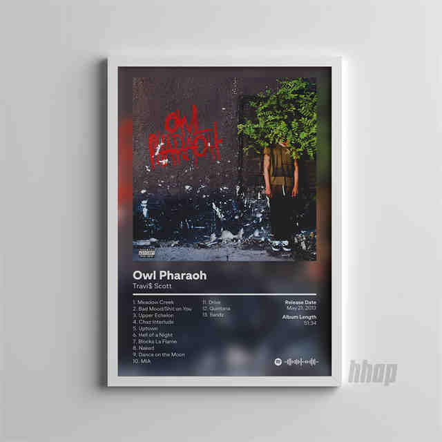 Travis Scott Owl Pharaoh Album Poster