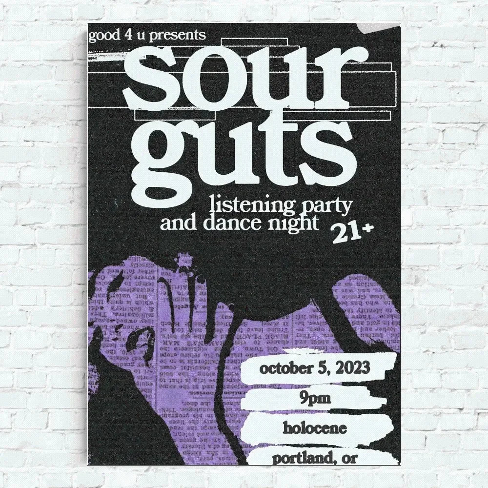 Olivia Rodrigo Sourguts Wall Art Poster