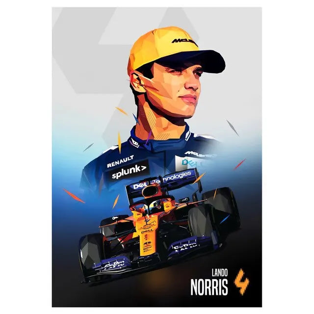 Lando Norris Formula 1 Poster
