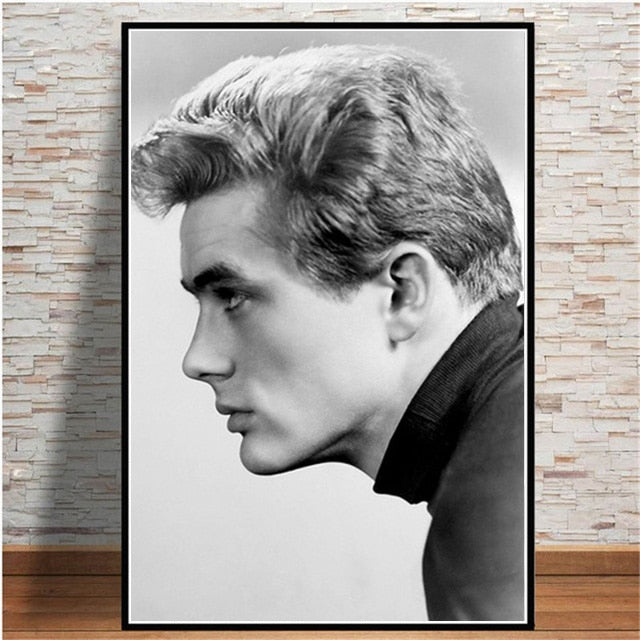James Dean Side Profile Portrait Poster