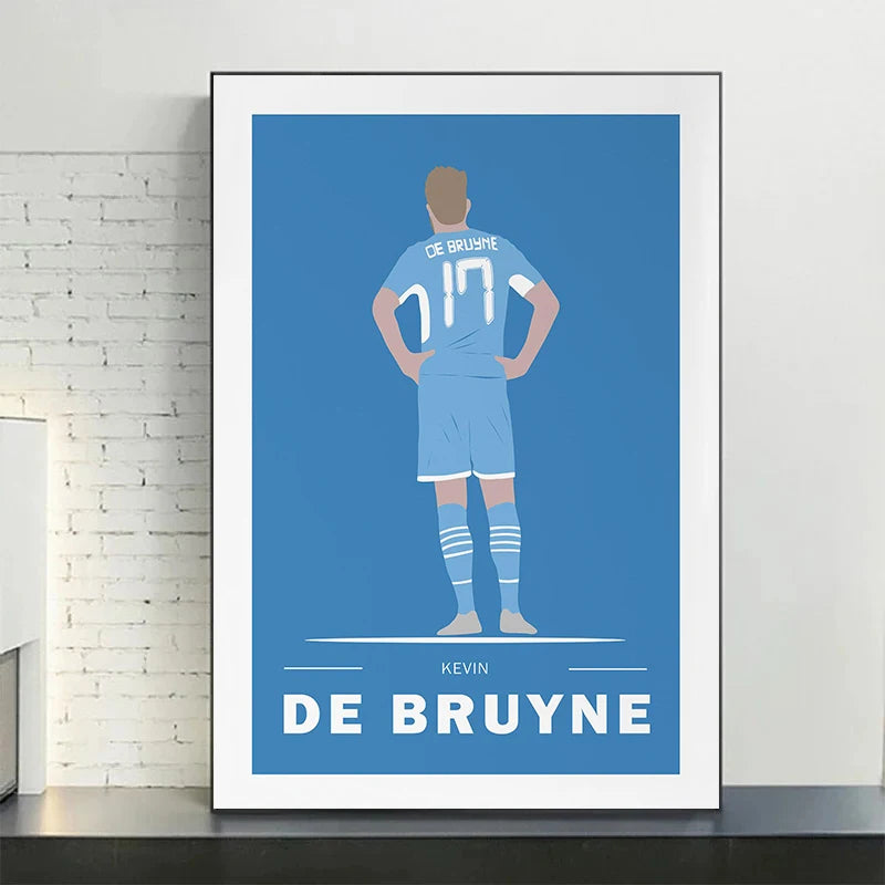 Kevin De Bruyne Football Soccer Player Poster