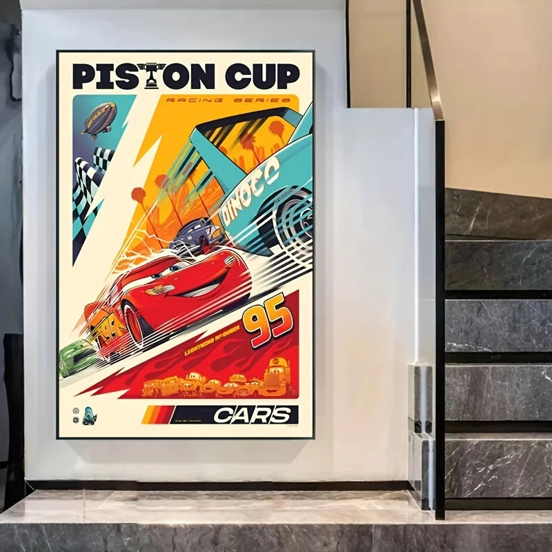 Lightning McQueen Cars Movie Poster