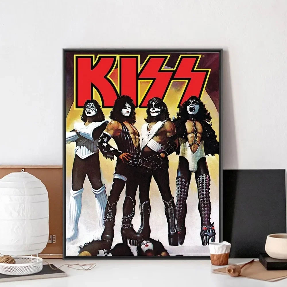 Kiss Band Members Rock Poster