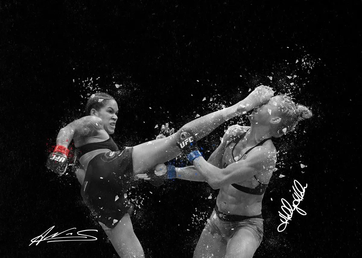 Amanda Nunez Vs. Holly Holm Headkick UFC Poster