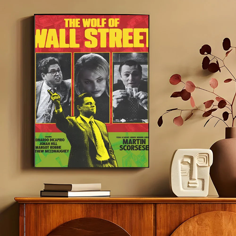 Leonardo Dicaprio Margot Robbie Jonah Hill Wolf Of Wall Street Poster