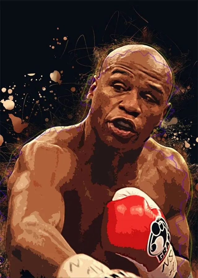 Floyd Mayweather Painting Boxing Wall Decor Poster
