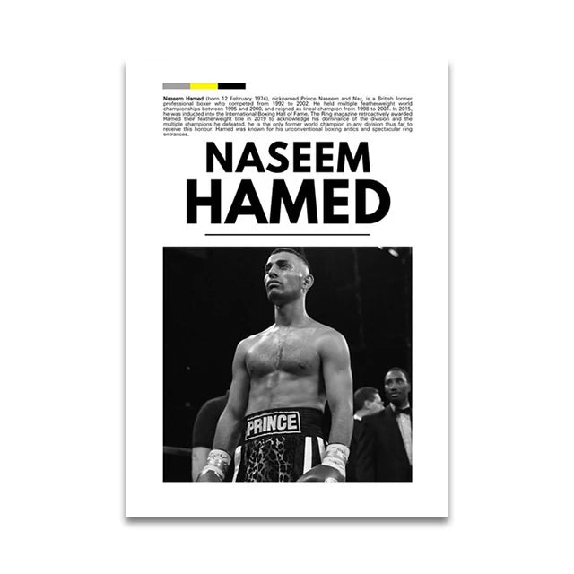 Naseem Hamed Minimalist Boxing Poster