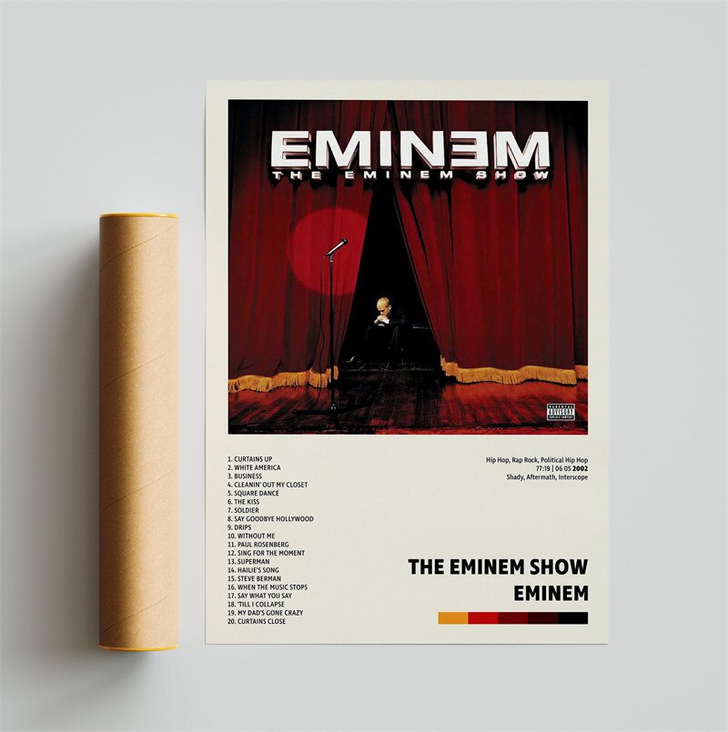 The Eminem Show Minimalist Album Cover Poster