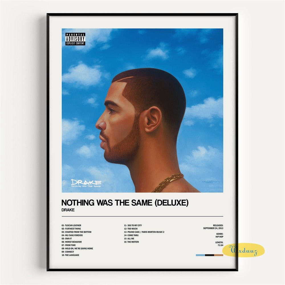 Drake Nothing Was The Same (Deluxe) Minimalist Album Cover Poster