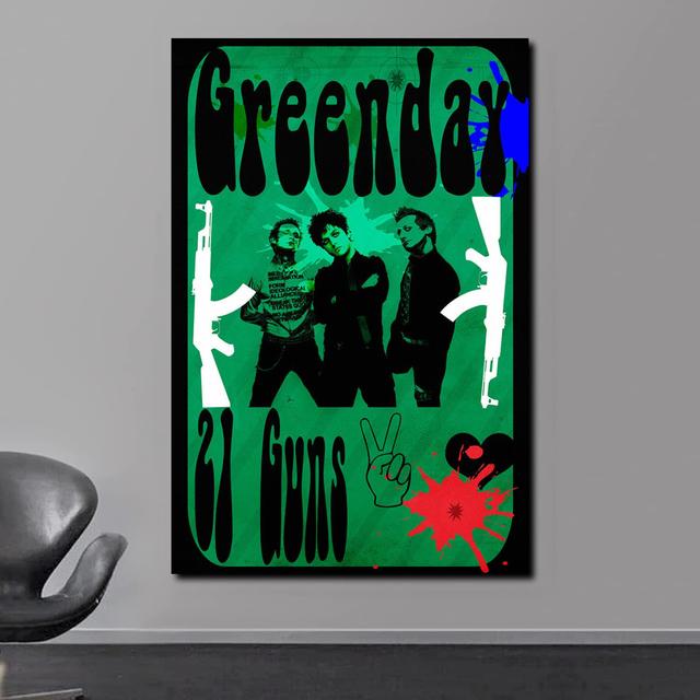 Green Day 21 Guns Poster