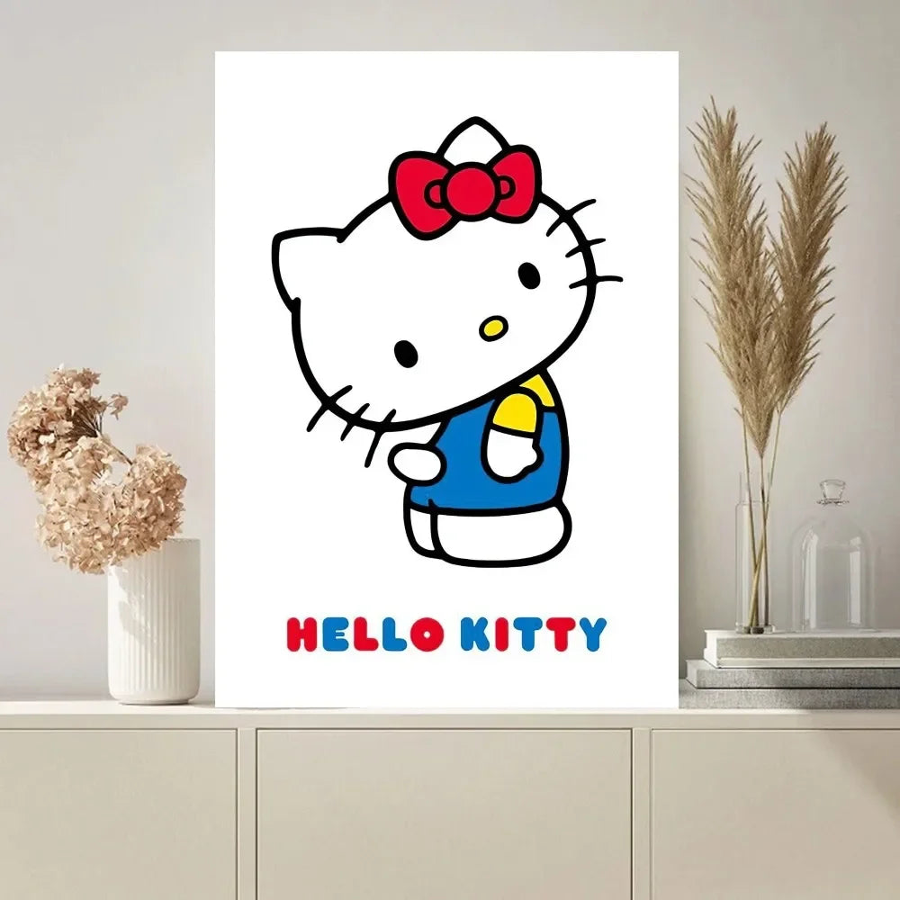 Hello Kitty White Wall Art Poster