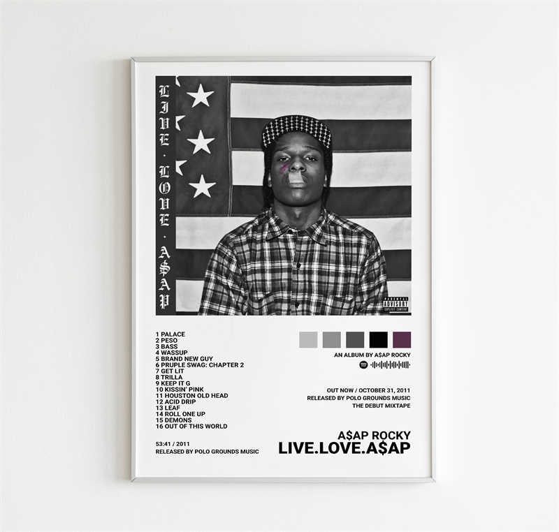 Asap Rocky Live.Love.A$ap. Album Cover Wall Art Poster