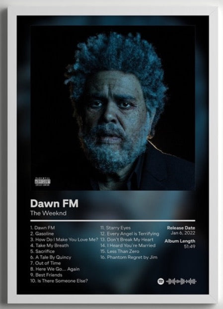Dawn FM Album Cover The Weeknd Poster