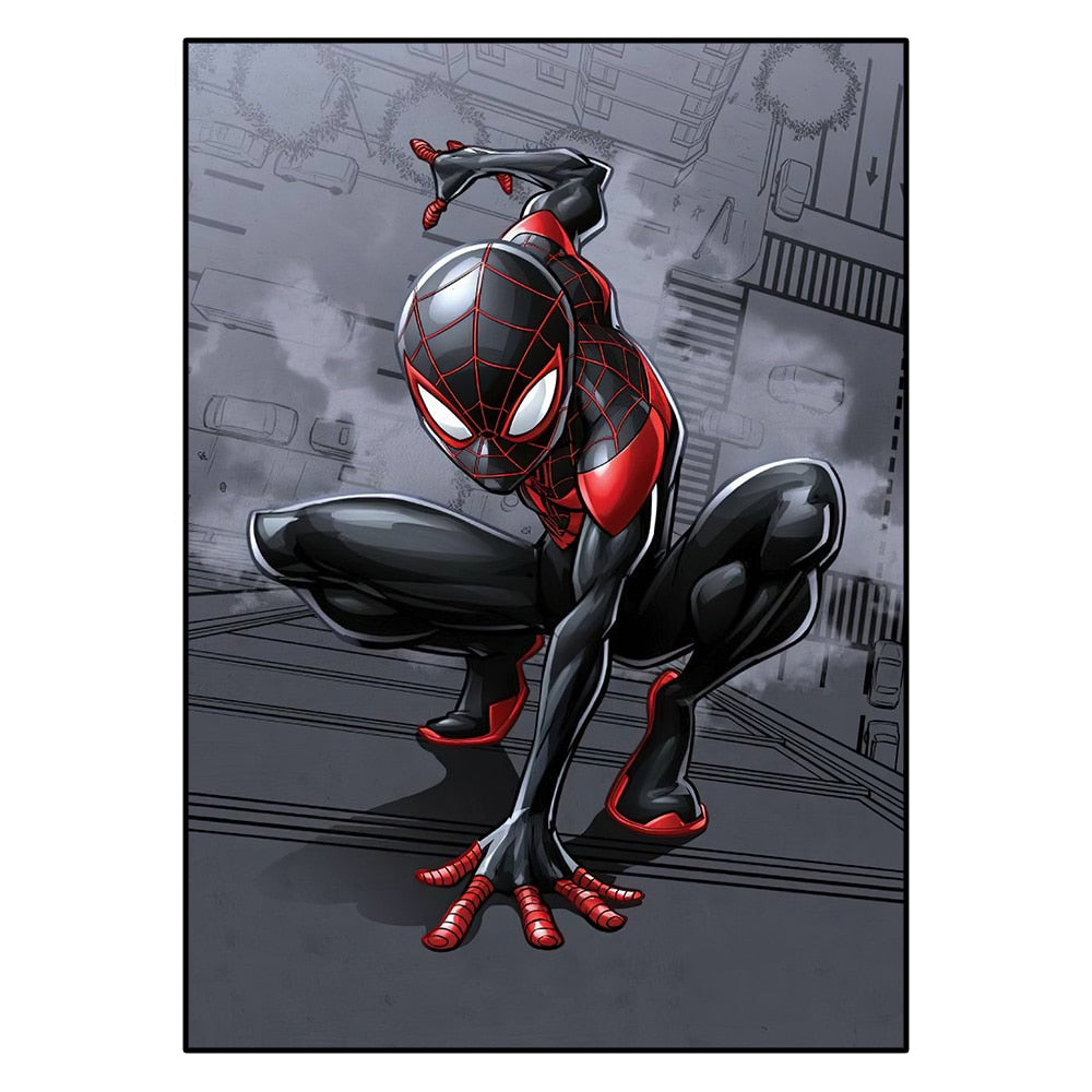Miles Morales Spiderman Marvel Legends Poster