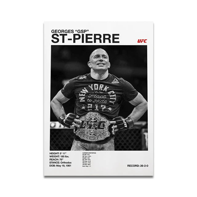 Georges St. Pierre Minimalist UFC Poster