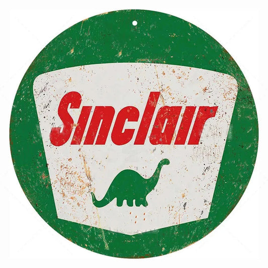 Sinclair Green Vintage Mechanic Shop Garage Decor Metal Sign Poster