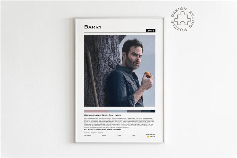 Barry Polaroid Style Minimalist Wall Art Poster