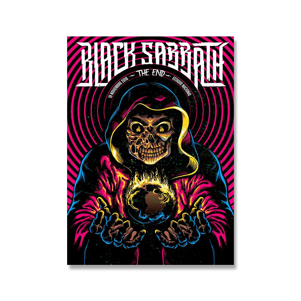 Black Sabbath The End Rock Poster