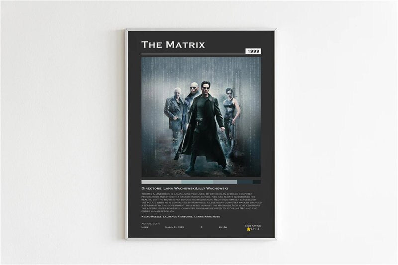The Matrix Dark Minimalist Wall Art Poster