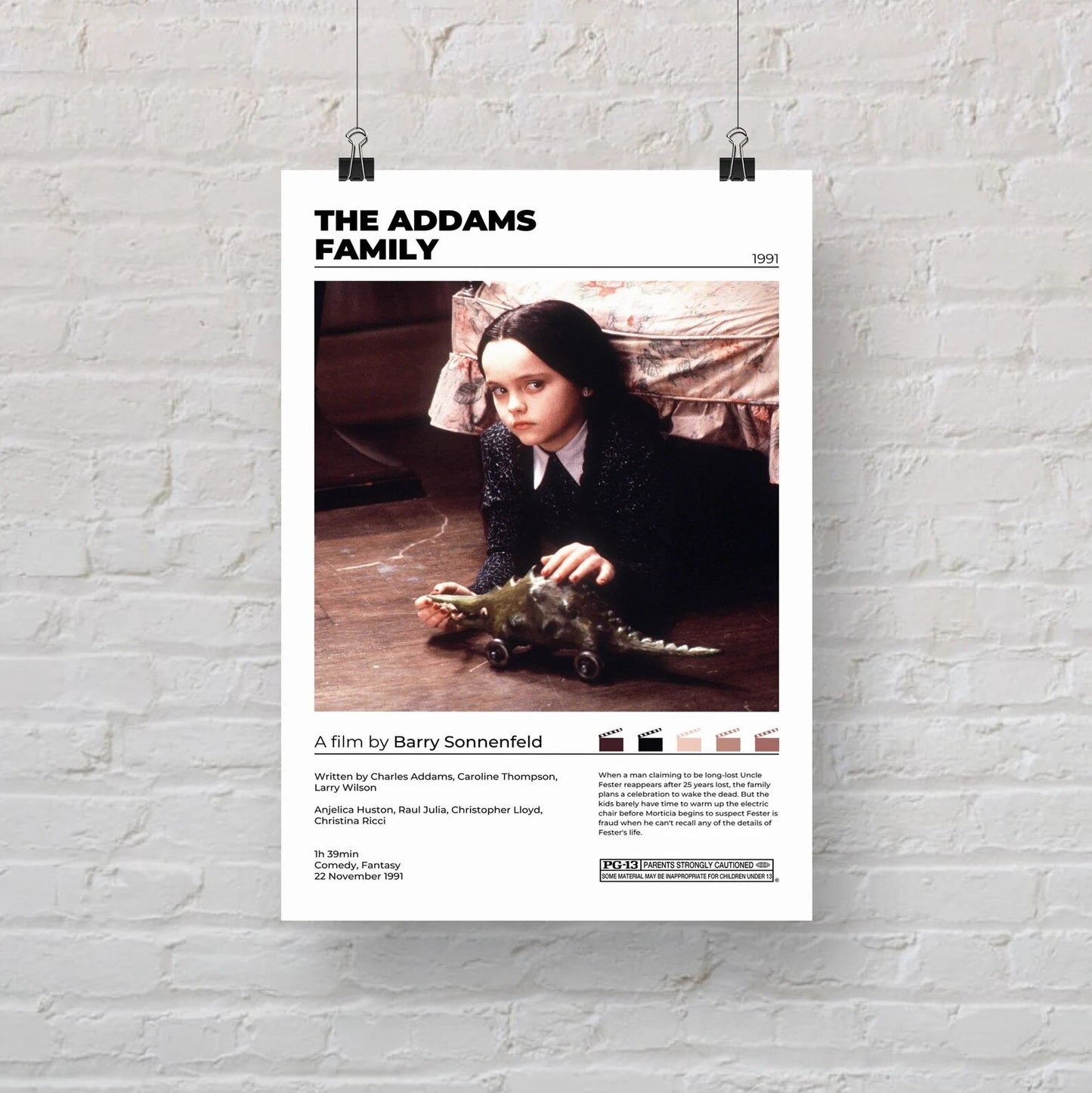 The Addams Family Minimalist Movie Poster