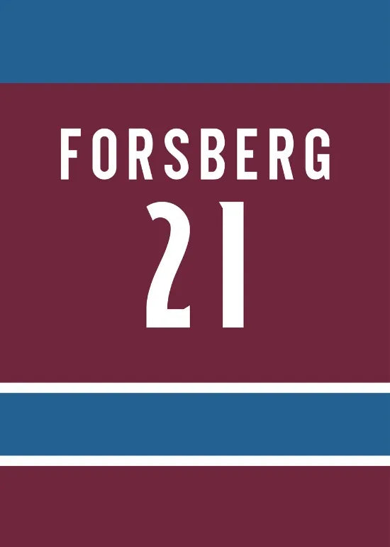 Peter Forsberg Jersey Poster