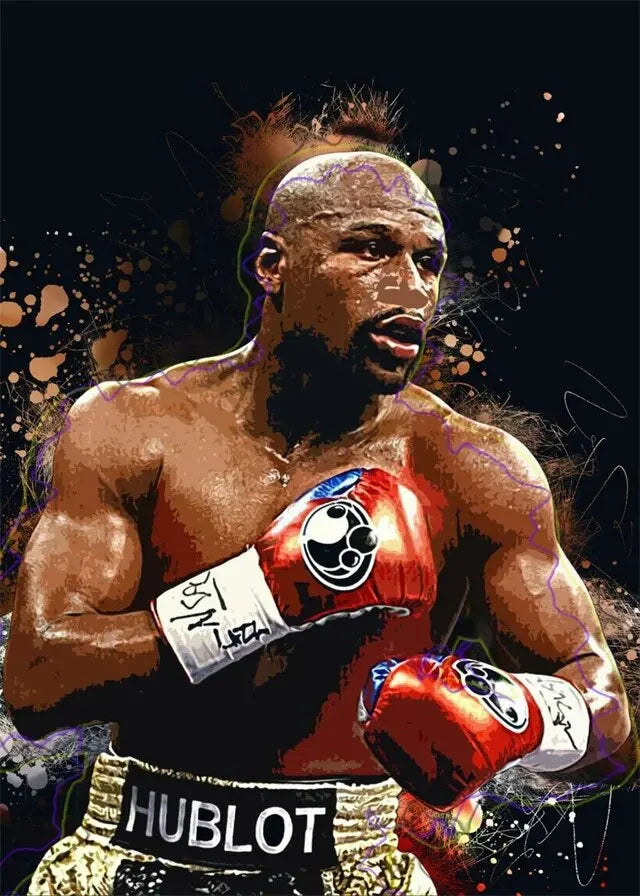 Floyd Mayweather Painting Boxing Wall Art Poster