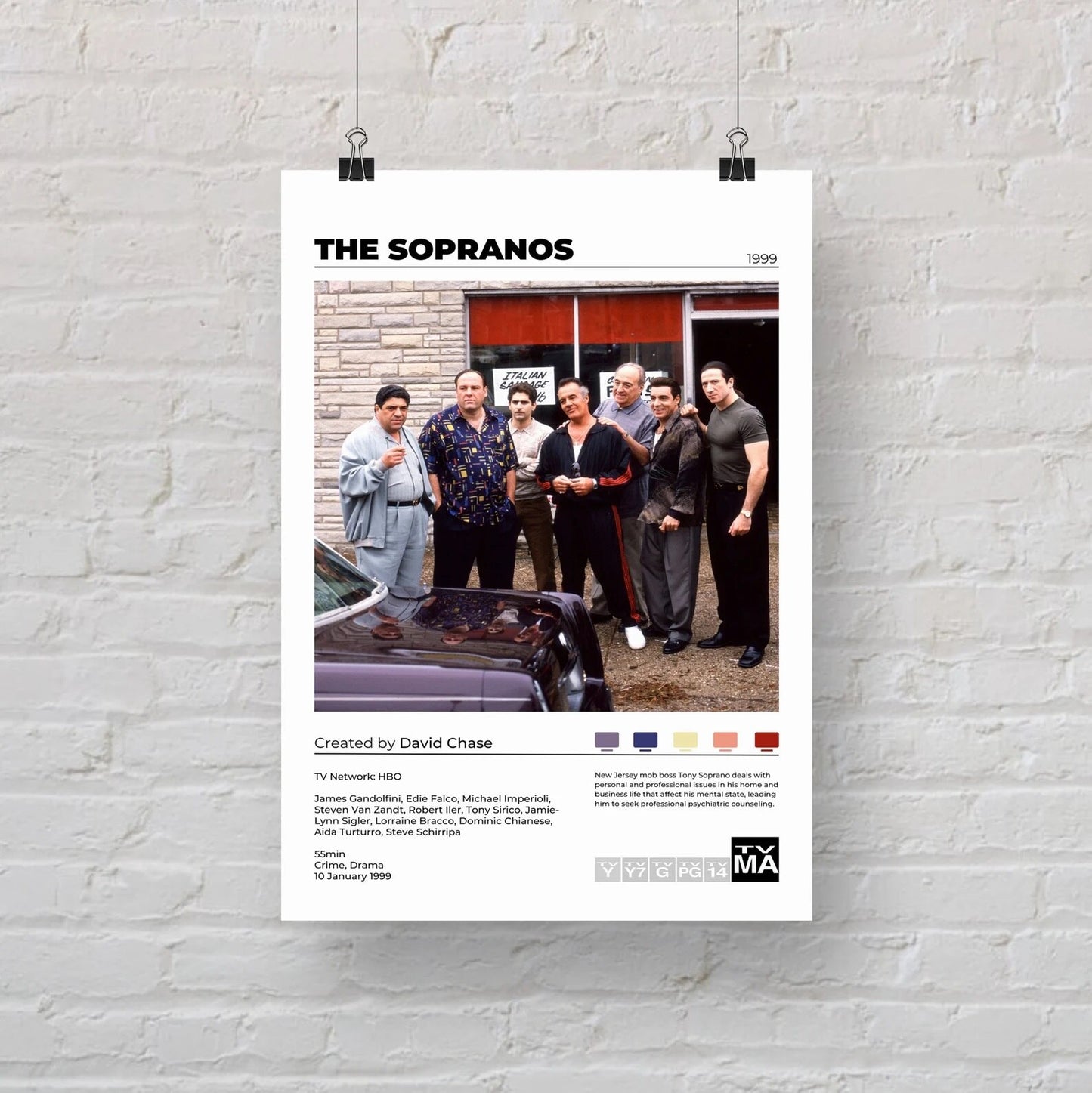 The Sopranos Minimalist Poster
