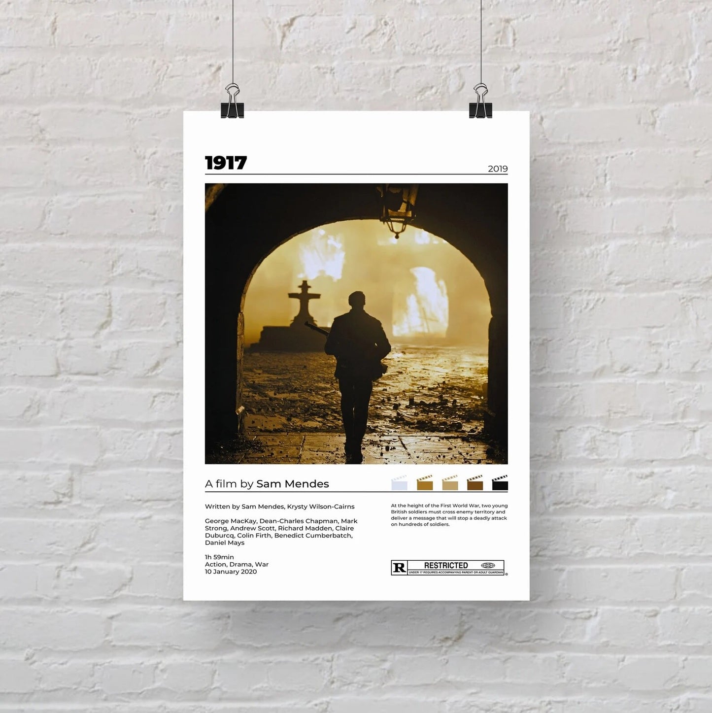 1917 Movie Minimalist Poster