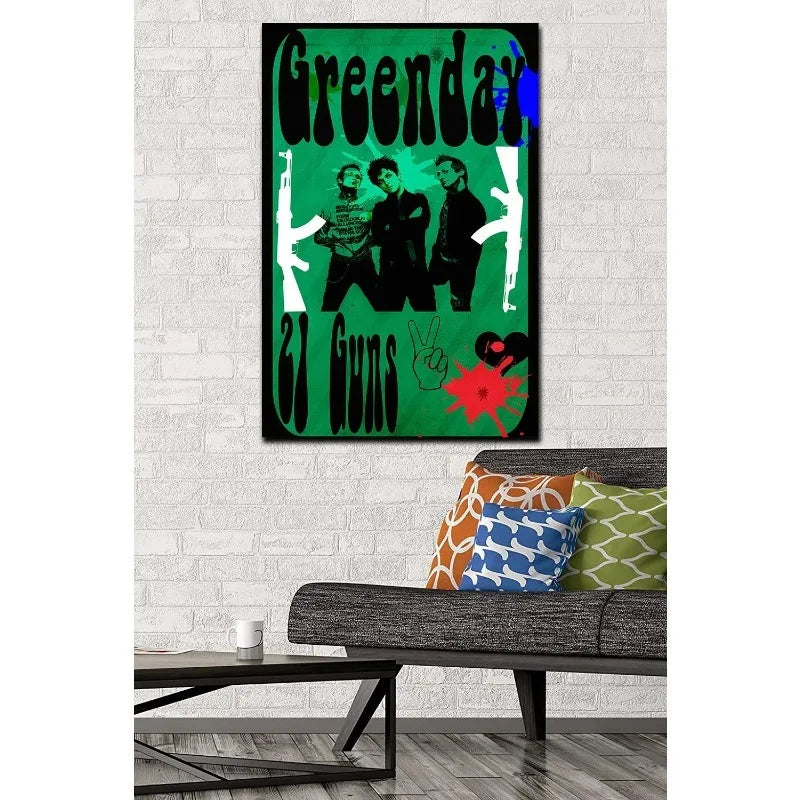 Green Day 21 Guns Poster