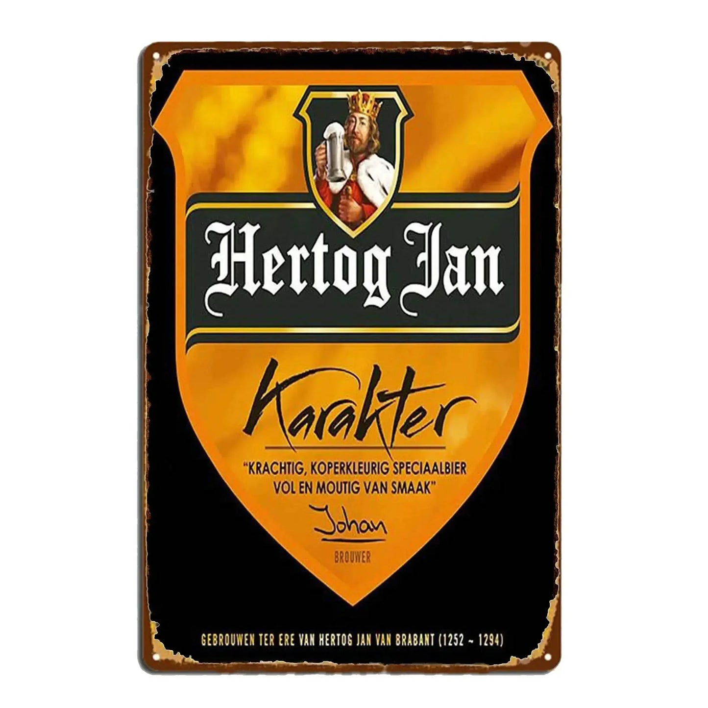 Hertog Jan Beer Vintage Bar Metal Sign Poster