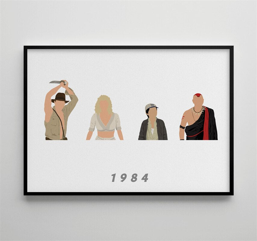 Indiana Jones Temple of Doom Wall Art Movie Poster