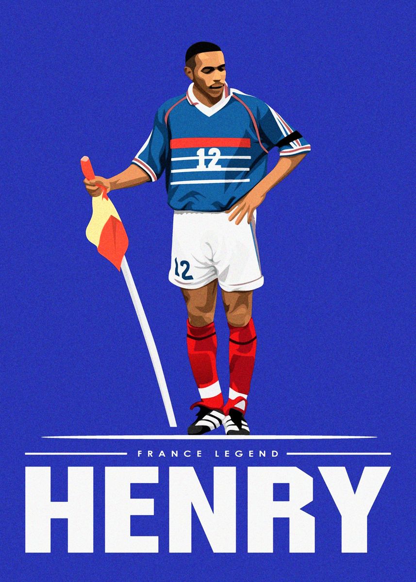 Thierry Henry Sport Soccer Futbol Poster