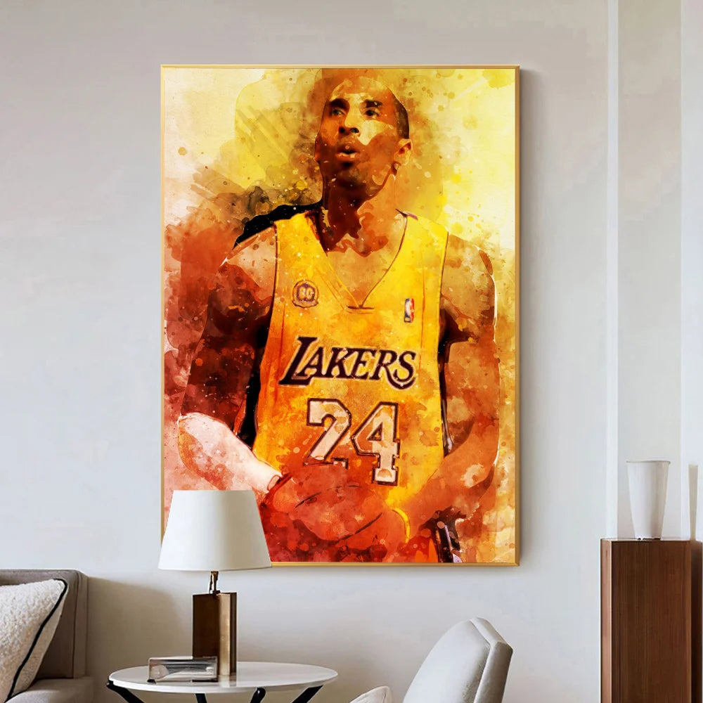 Kobe Bryant Lakers Painting Poster