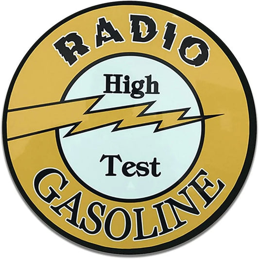 Radio Gasoline Vintage Garage Metal Sign Poster