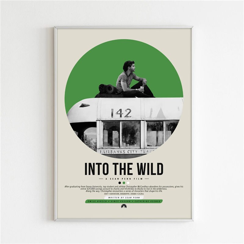 Into the Wild Minimalist Movie Poster