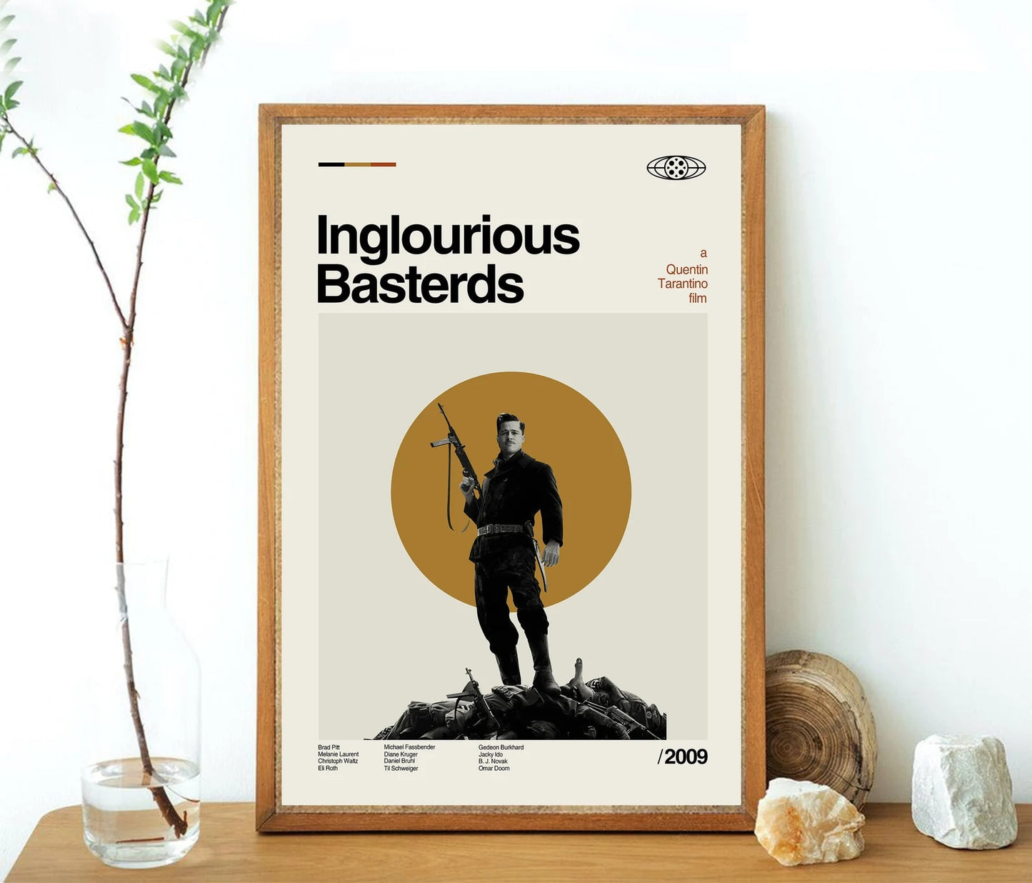 Inglourious Basterds Brad Pitt Minimalist Movie Poster