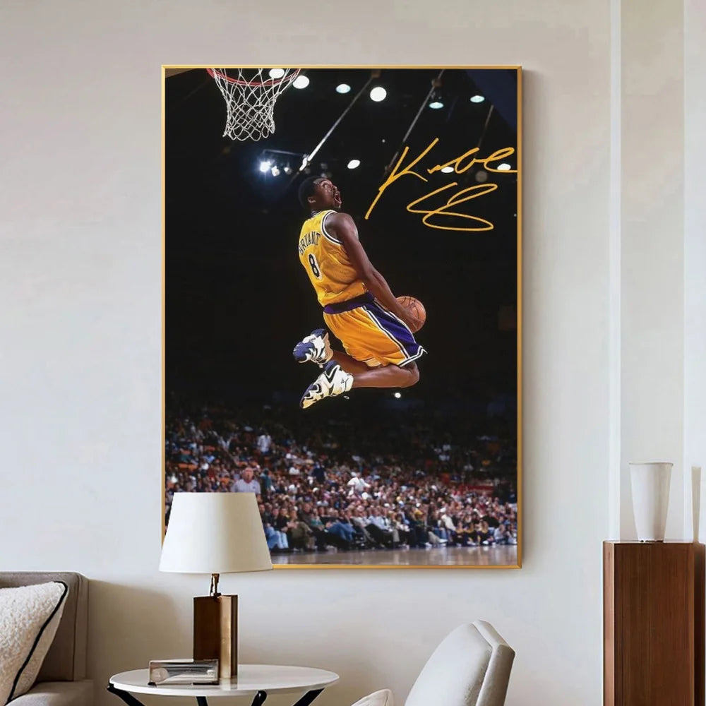 Kobe Bryant Reverse Dunk Lakers Poster